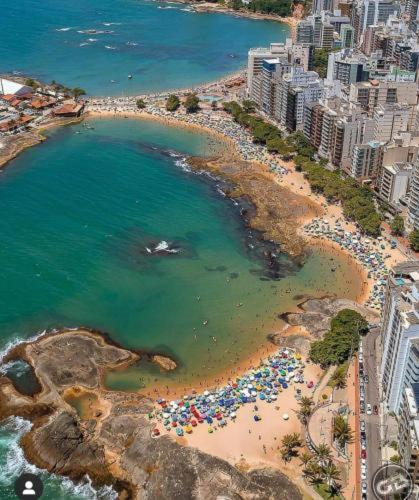 Apt Centro 50 M Mar, Wi-Fi, Completo, Local Top Guarapari Exteriör bild