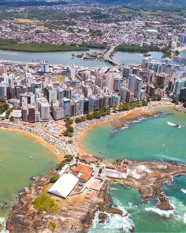 Apt Centro 50 M Mar, Wi-Fi, Completo, Local Top Guarapari Exteriör bild